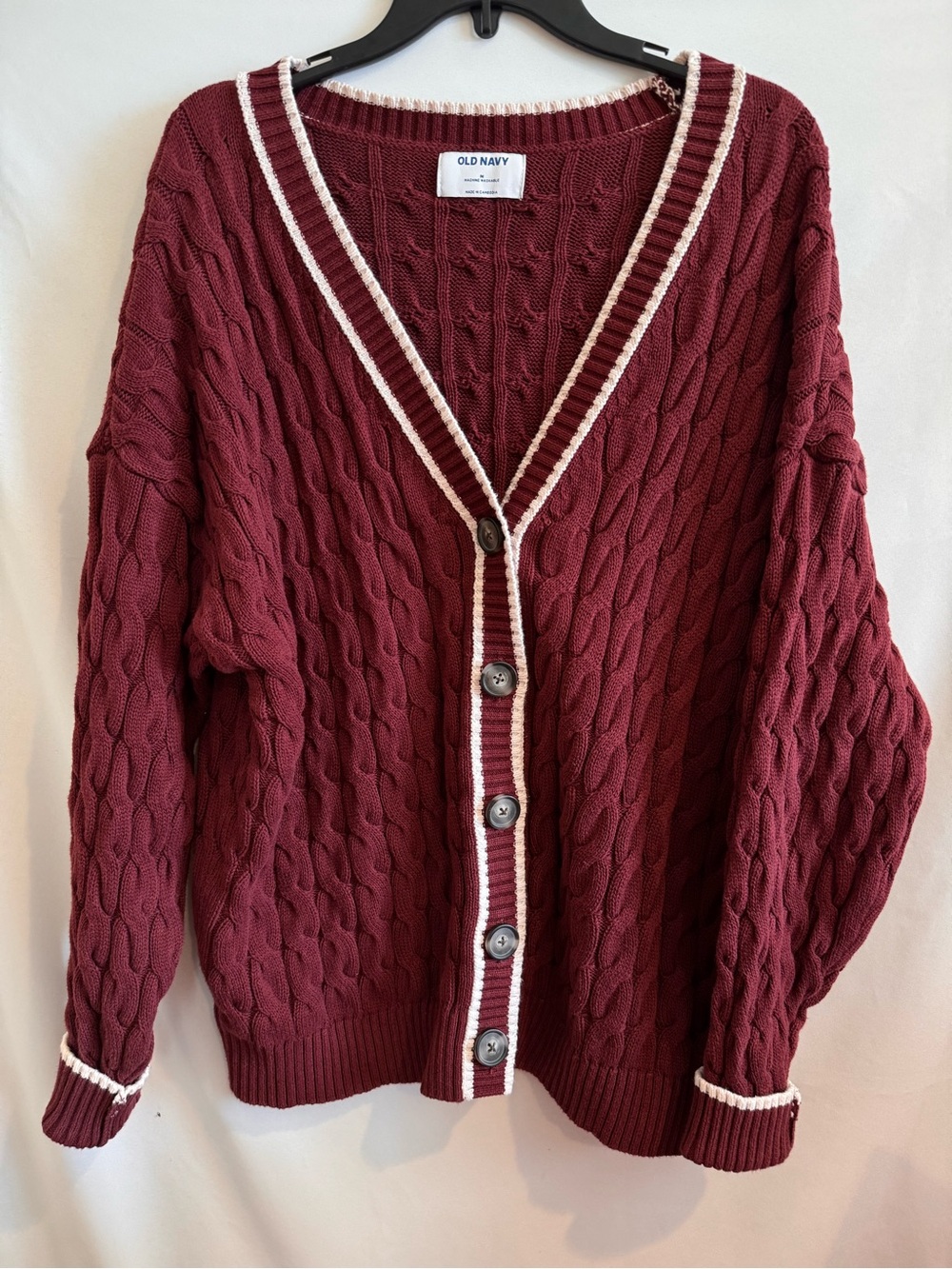 Old Navy Slouchy Cable-Knit Cardigan Sweater
